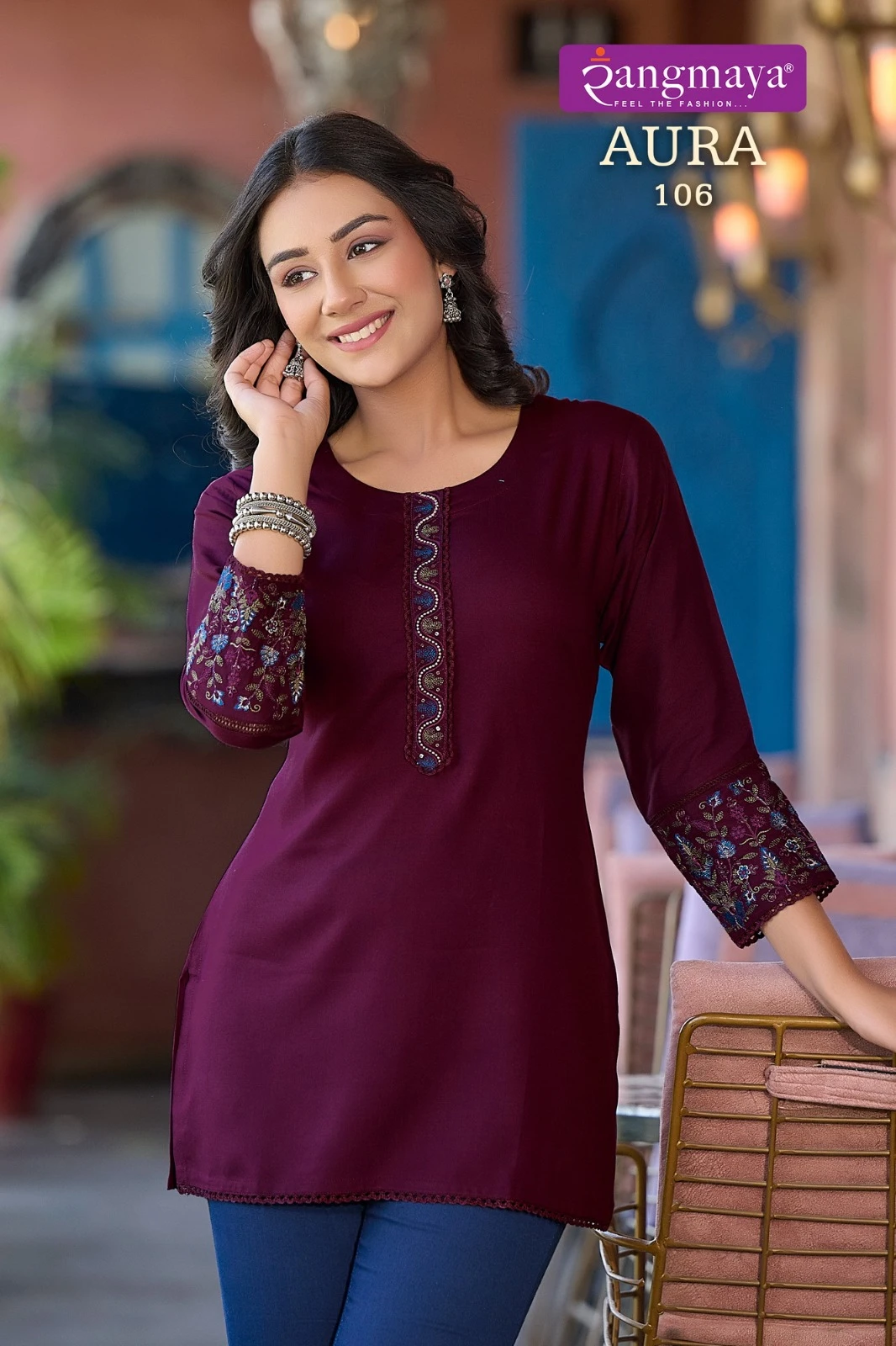 Tunic Aura Rayon Wholesale Short Top Catalog